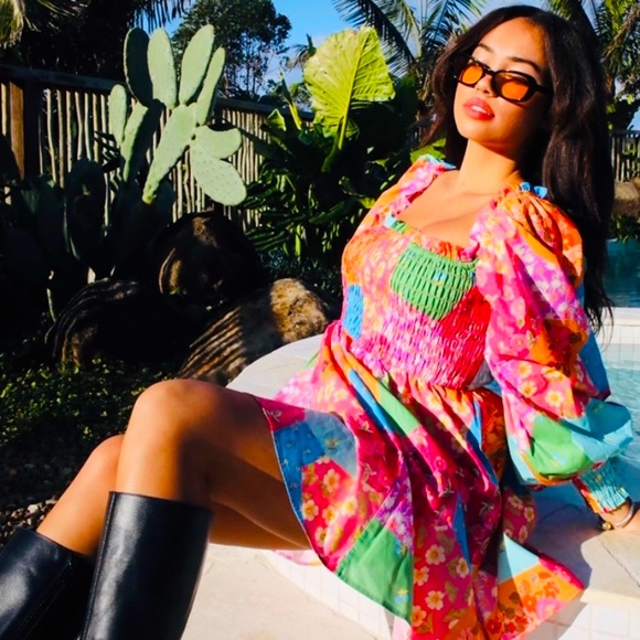 🆕✨ SPELL FREDA LOLLY 🍭 SHIRRED DRESS - Picture 6 of 8